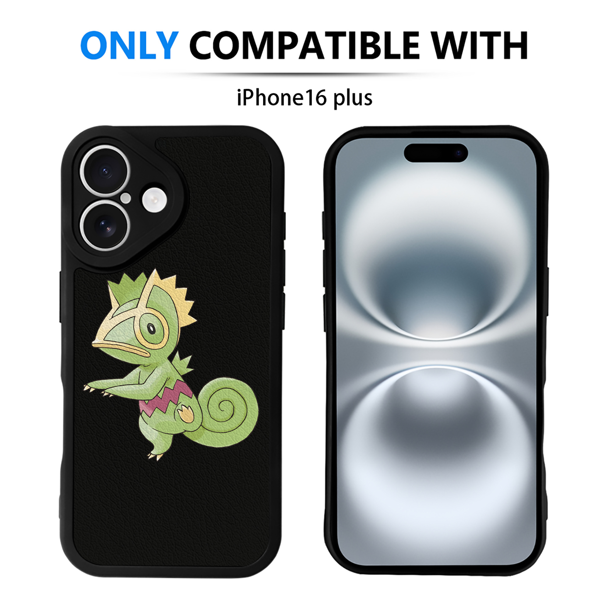 （画像用） ポケットモンスター Pokémon 【iPhone 16シリーズ対応】シリコンスマホケース（レザー調） 材質：シリコン